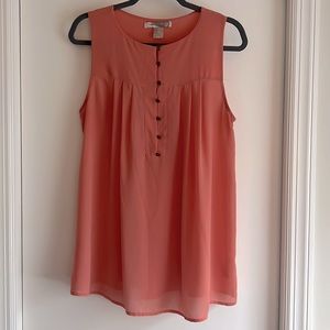Coral summer blouse